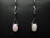 White opal earrings