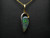 Black opal pendant