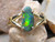 Black opal ring