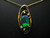 Black opal pendant