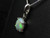 Semi black opal pendant