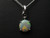 Semi black opal pendant