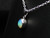 Lightning Ridge dark crystal opal pendant