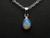 Lightning Ridge dark crystal opal pendant