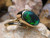 Black opal ring