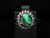 Opal halo ring
