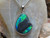 Blue Zebra - Black Opal Pendant