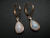 rose gold opal earrings