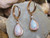 rose gold opal earrings