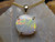 white opal pendant