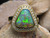 opal diamond halo ring