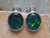 blue green opal earrings