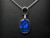 Blue opal pendant