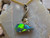 Black opal pendant