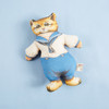 Sailor Kitty Pillow 10.5"x7.5" Cotton Vintage Style
