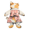 Miss Kitty Pillow 10"x6.5" Cotton Vintage Toy Style