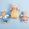 Miss Kitty Pillow 10"x6.5" Cotton Vintage Toy Style