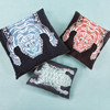 Tibetan Tiger Velvet Pillow Bordeaux 18x18