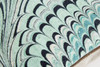 Proust Velvet Pillow Jade 22x22 Marbled Book Print