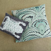 Proust Velvet Pillow Jade 22x22 Marbled Book Print
