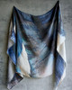 Jungle Linen Scarf Blue