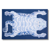 Siren Song Blue Tibetan Tiger Woven Vinyl Placemats – Set of 4