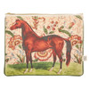 Horse Country Canvas Pouch 8.5"x11" | Equestrian Zip Bag