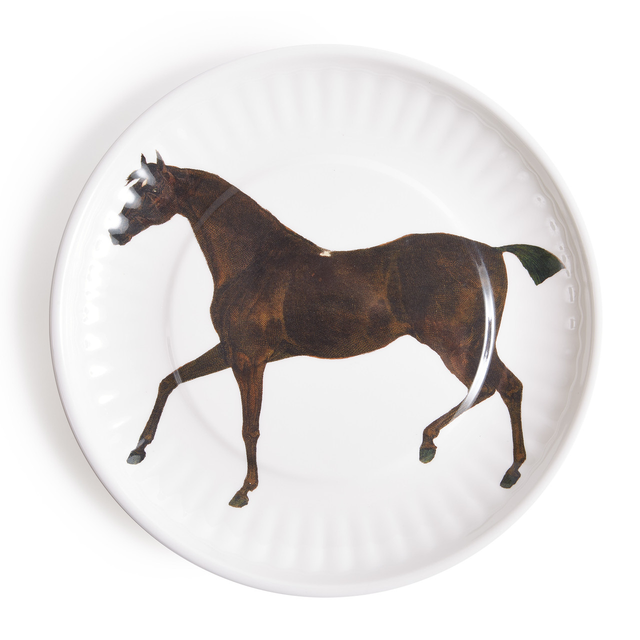 Stallion Lg. Paper Plates Melamine Set of 4