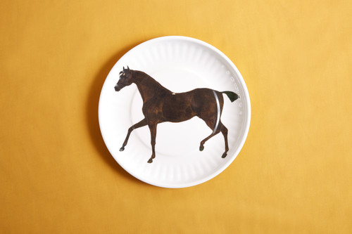 Stallion Lg. Paper Plates Melamine Set of 4