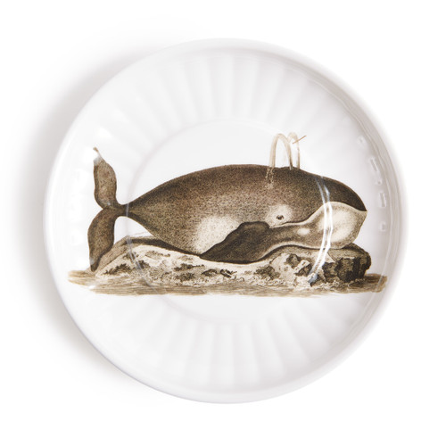 Whale Small Paper Plates Melamine Set of 4
