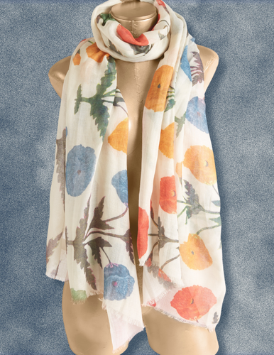 Poppy Cashmere/Silk Scarf