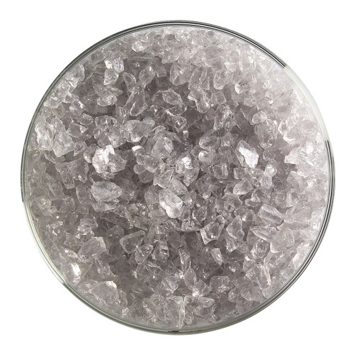 Bullseye Glass Gray Transparent Tint, Frit, Coarse, 1 lb jar 001829-0003-F-P001