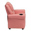 Flash Furniture Contemporary Pink Vinyl Kids Recliner with Cup Holder and Headrest Model DG-ULT-KID-PINK-GG 6