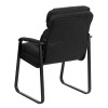 Flash Furniture Black Leather Executive Side Chair with Sled Base, Model GO-1156-BK-GG 3