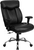 Flash Furniture HERCULES Series 350 lb. Capacity Big & Tall Black Leather Office Chair with Arms Model GO-1235-BK-LEA-A-GG