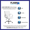 Flash Furniture Mid-Back Massaging Black Leather Executive Office Chair, Model GO-1297M-MID-WHITE-GG 2