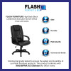 Flash Furniture High Back Black Leather Executive Office Chair with Leather Padded Loop Arms Model GO-5301B-BK-LEA-GG 3