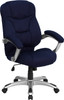 Flash Furniture High Back Navy Fabric Executive Office Chair Model GO-725-NVY-GG