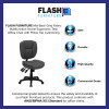 Flash Furniture Mid-Back Gray Fabric Multi-Functional Ergonomic Task Chair with Arms Model GO-930F-GY-GG 2