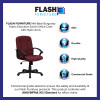 Flash Furniture Mid-Back Burgundy Fabric Executive Chair with Nylon Arms Model GO-ST-6-BY-GG 3