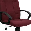 Flash Furniture Mid-Back Burgundy Fabric Executive Chair with Nylon Arms Model GO-ST-6-BY-GG 7
