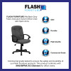 Flash Furniture Mid-Back Gray Fabric Executive Chair with Nylon Arms Model GO-ST-6-GY-GG 3