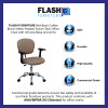 Flash Furniture Mid-Back Coffee Brown Mesh Task Chair with Arms and Chrome Base Model H-2376-F-COF-ARMS-GG 2