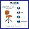 Flash Furniture Mid-Back Orange Mesh Task Chair with Chrome Base Model H-2376-F-ORG-GG 3