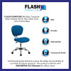 Flash Furniture Mid-Back Turquoise Mesh Task Chair with Chrome Base Model H-2376-F-TUR-GG 3