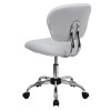 Flash Furniture Mid-Back White Mesh Task Chair with Chrome Base Model H-2376-F-WHT-GG 6
