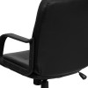 Flash Furniture Mid-Back Black Leather Contemporary Manager's Office Chair Model H8020-GG 7