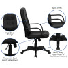 Flash Furniture High Back Black Leather / Mesh Combination Executive Swivel Office Chair Model H8021-GG 4