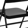 Flash Furniture HERCULES Series Triple Braced & Quad Hinged Black Metal Folding Chair Model HF3-MC-309AS-BK-GG 5
