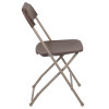 Flash Furniture HERCULES Series 800 lb. Capacity Premium Brown Plastic Folding Chair Model LE-L-3-BROWN-GG 6